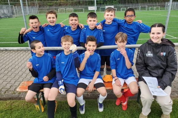 Die Fußballmannschaft der Hansjakobschule